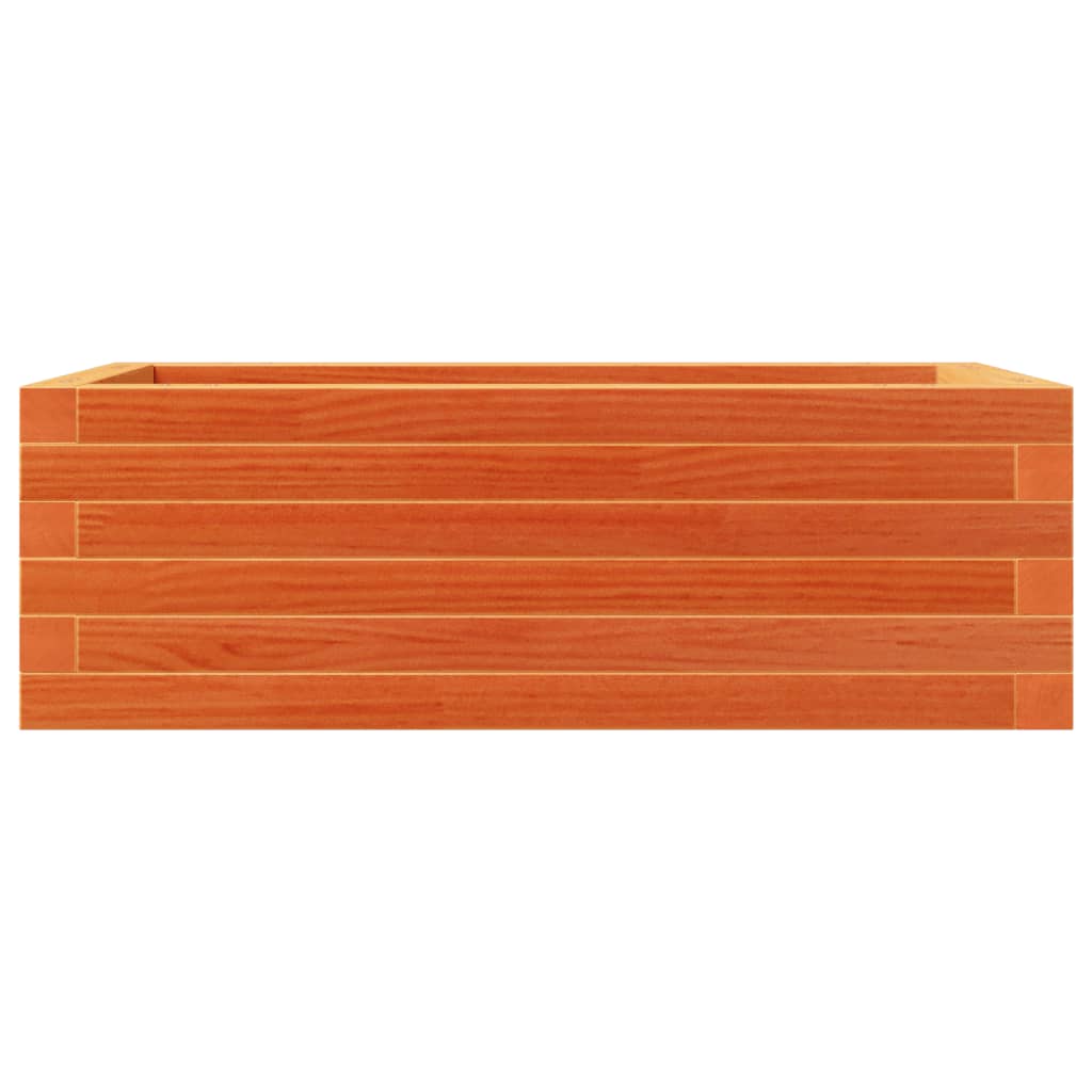 Fioriera Giardino Marrone Cera 70x40x23cm Legno Massello Pino