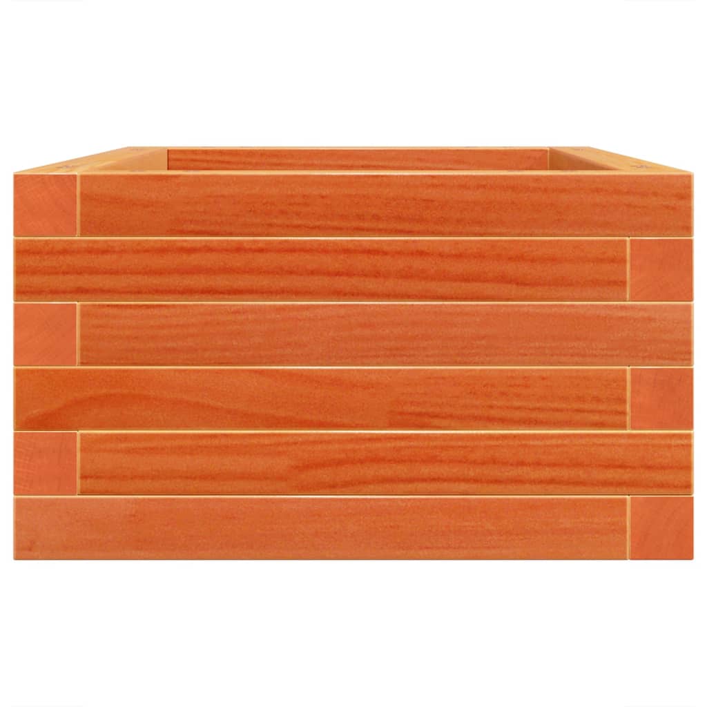 Fioriera Giardino Marrone Cera 70x40x23cm Legno Massello Pino