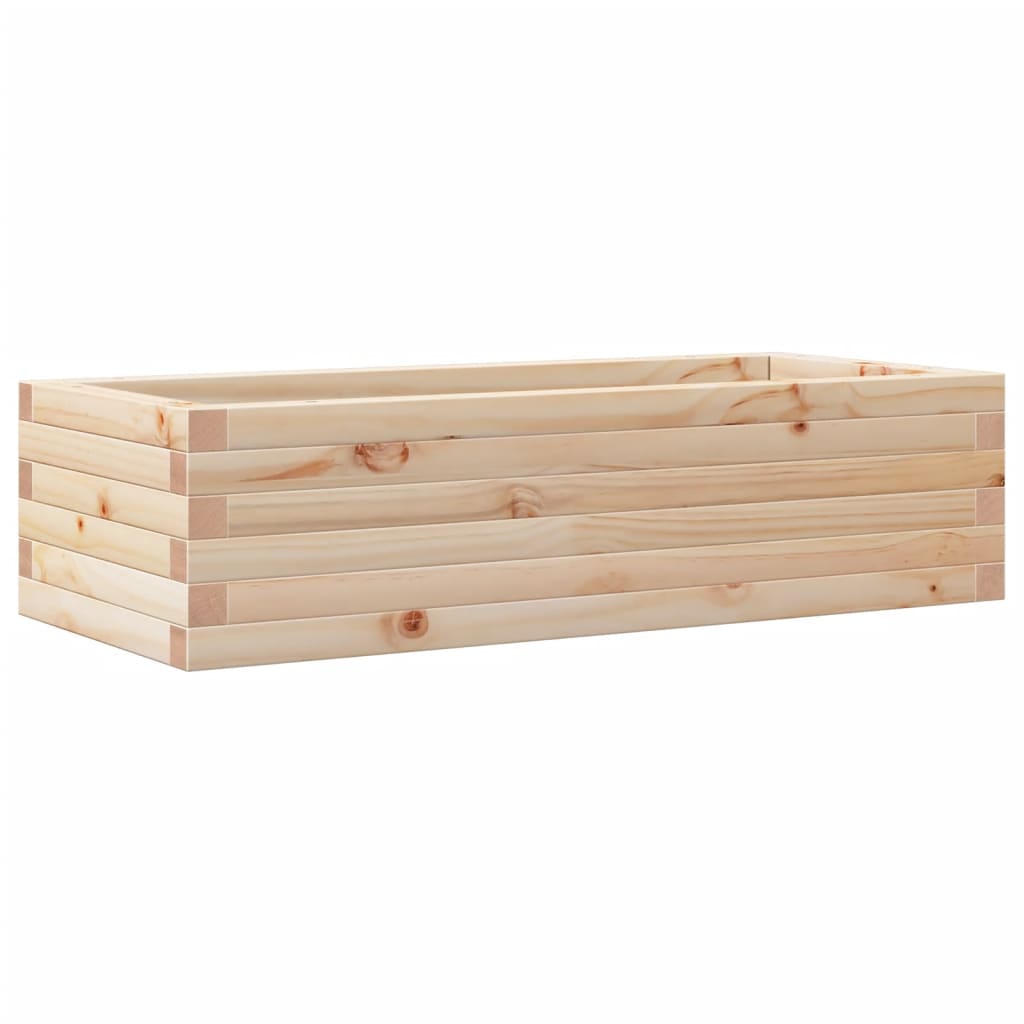 Fioriera da Giardino 90x40x23 cm in Legno Massello di Pino
