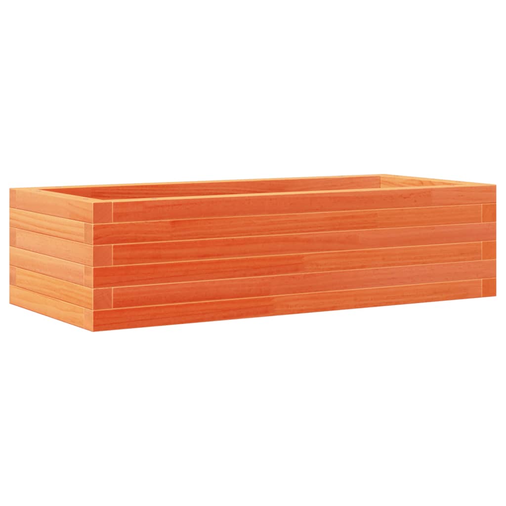 Fioriera Giardino Marrone Cera 90x40x23 cm Legno Massello Pino