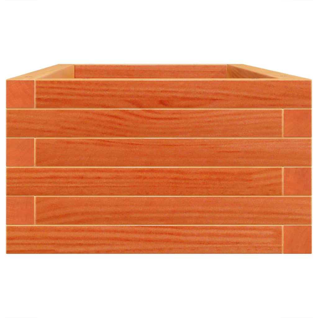 Fioriera Giardino Marrone Cera 90x40x23 cm Legno Massello Pino