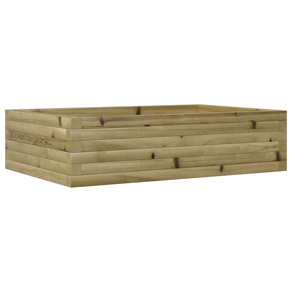 Fioriera da Giardino 90x60x23 cm in Legno di Pino Impregnato