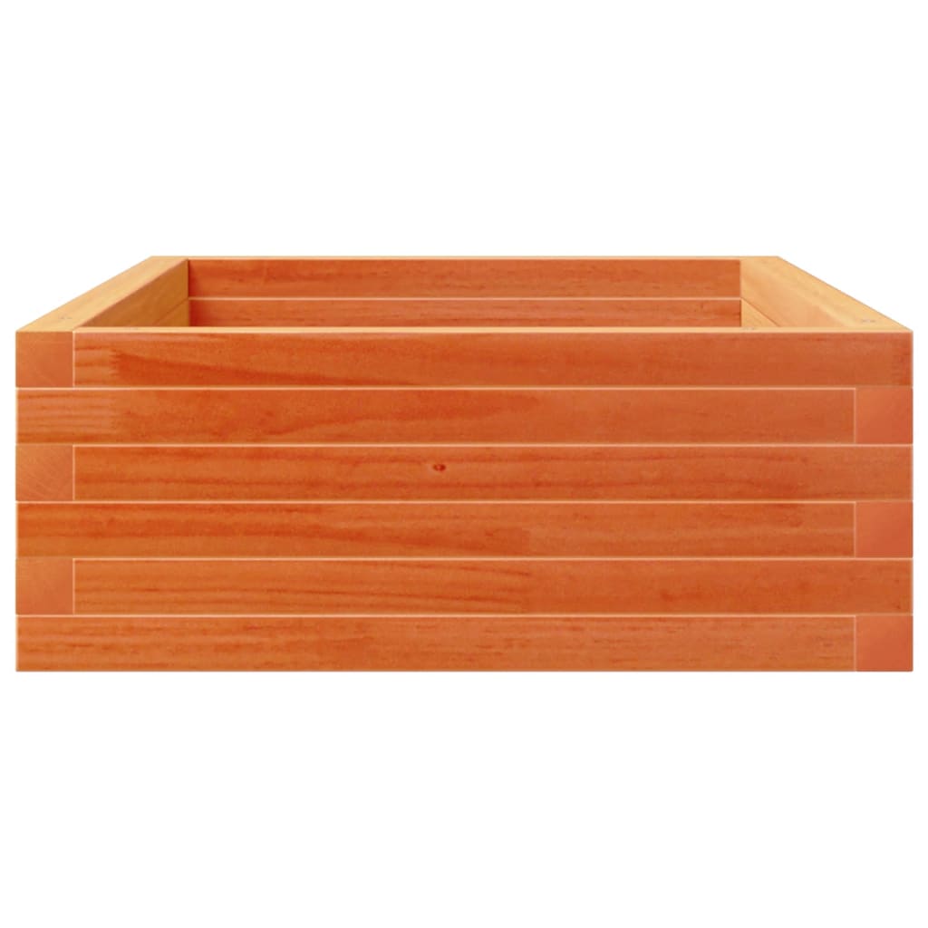 Fioriera Giardino Marrone Cera 110x60x23 cm Legno Massello Pino
