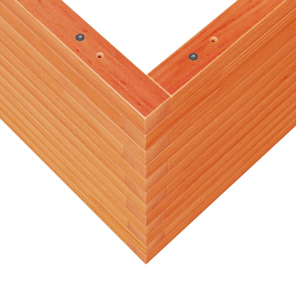 Fioriera Giardino Marrone Cera 50x50x45,5cm Legno Massello Pino