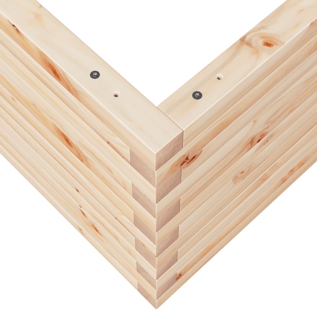 Fioriera da Giardino 60x60x45,5 cm in Legno Massello di Pino
