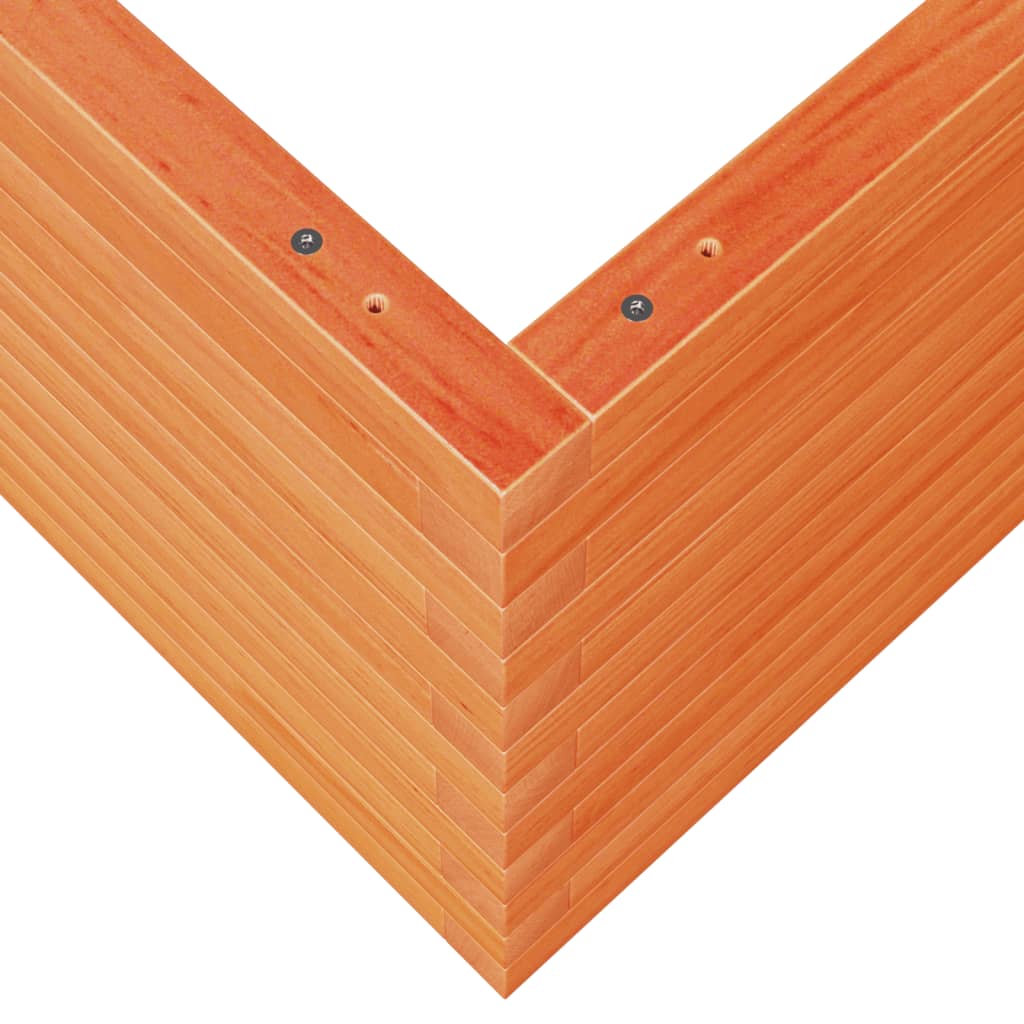 Fioriera Giardino Marrone Cera 60x60x45,5cm Legno Massello Pino