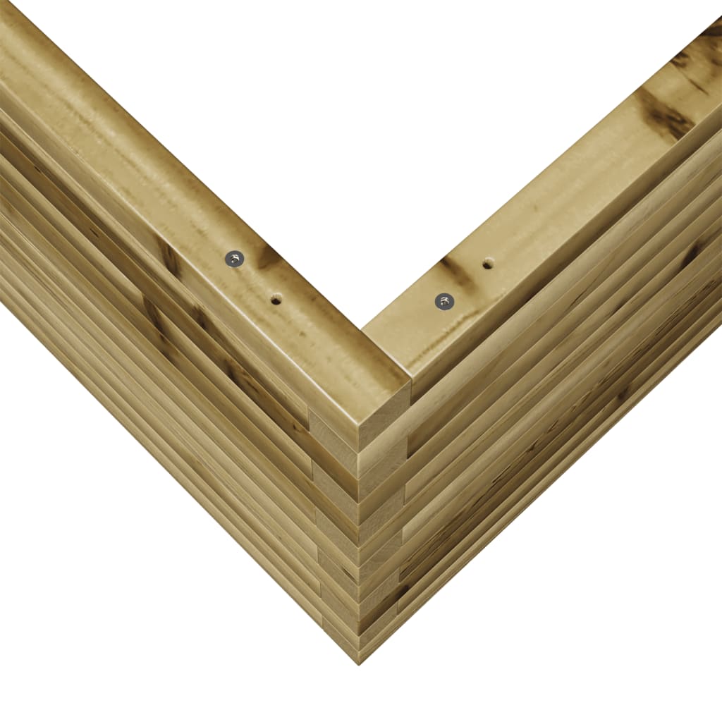 Fioriera da Giardino 80x80x45,5 cm in Legno di Pino Impregnato