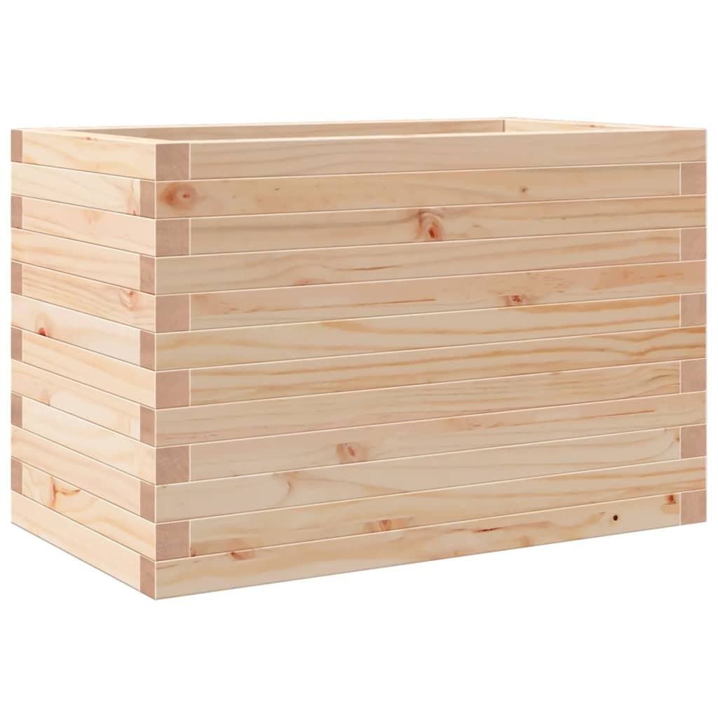 Fioriera da Giardino 70x40x45,5 cm in Legno Massello di Pino