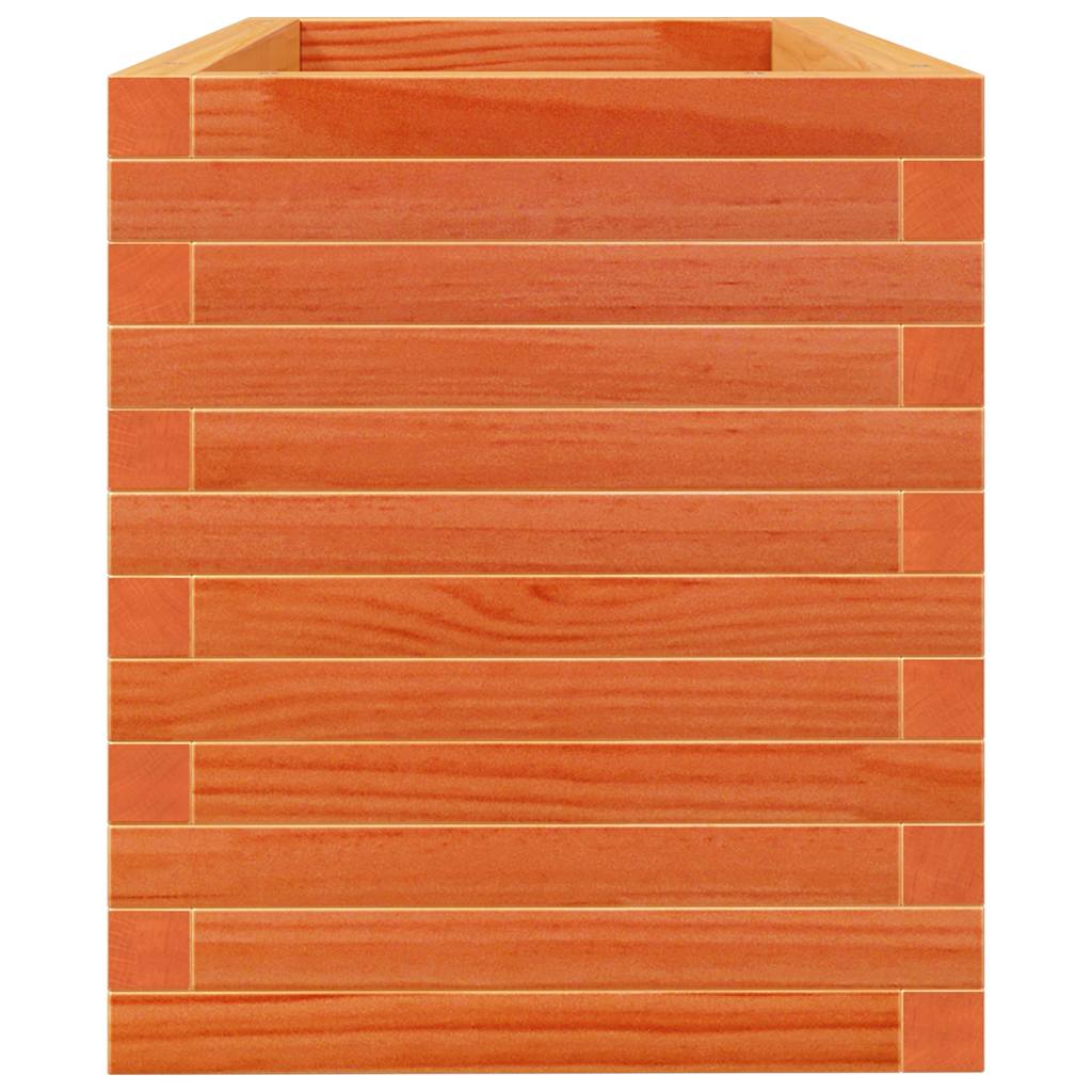 Fioriera Giardino Marrone Cera 90x40x45,5cm Legno Massello Pino