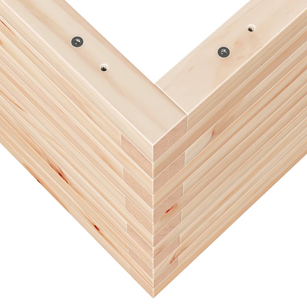 Fioriera da Giardino 90x60x45,5 cm in Legno Massello di Pino