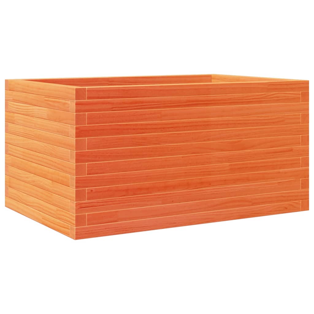 Fioriera Giardino Marrone Cera 90x60x45,5cm Legno Massello Pino