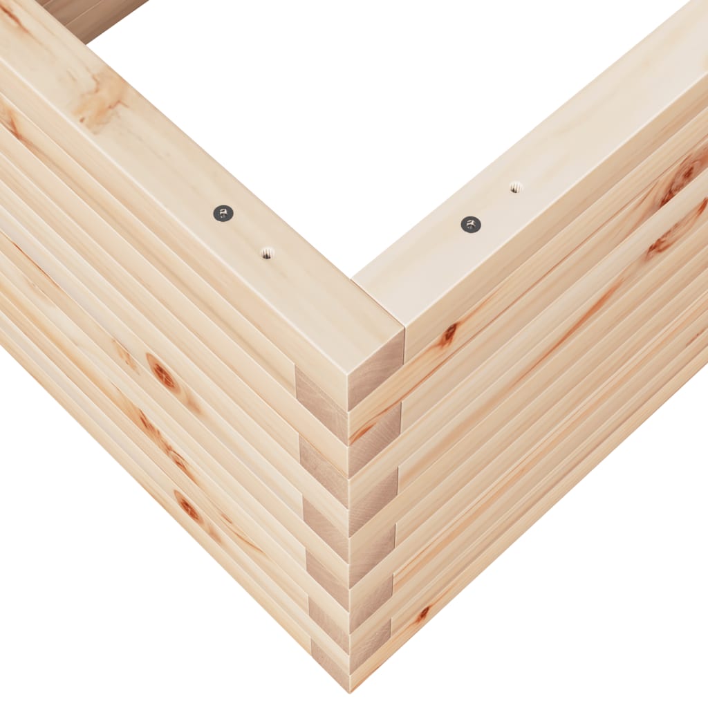 Fioriera da Giardino 110x60x45,5 cm in Legno Massello di Pino