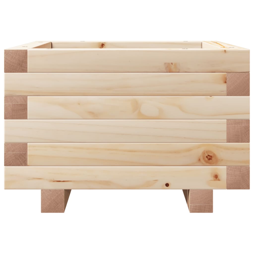 Fioriera da Giardino 40x40x26,5 cm in Legno Massello di Pino