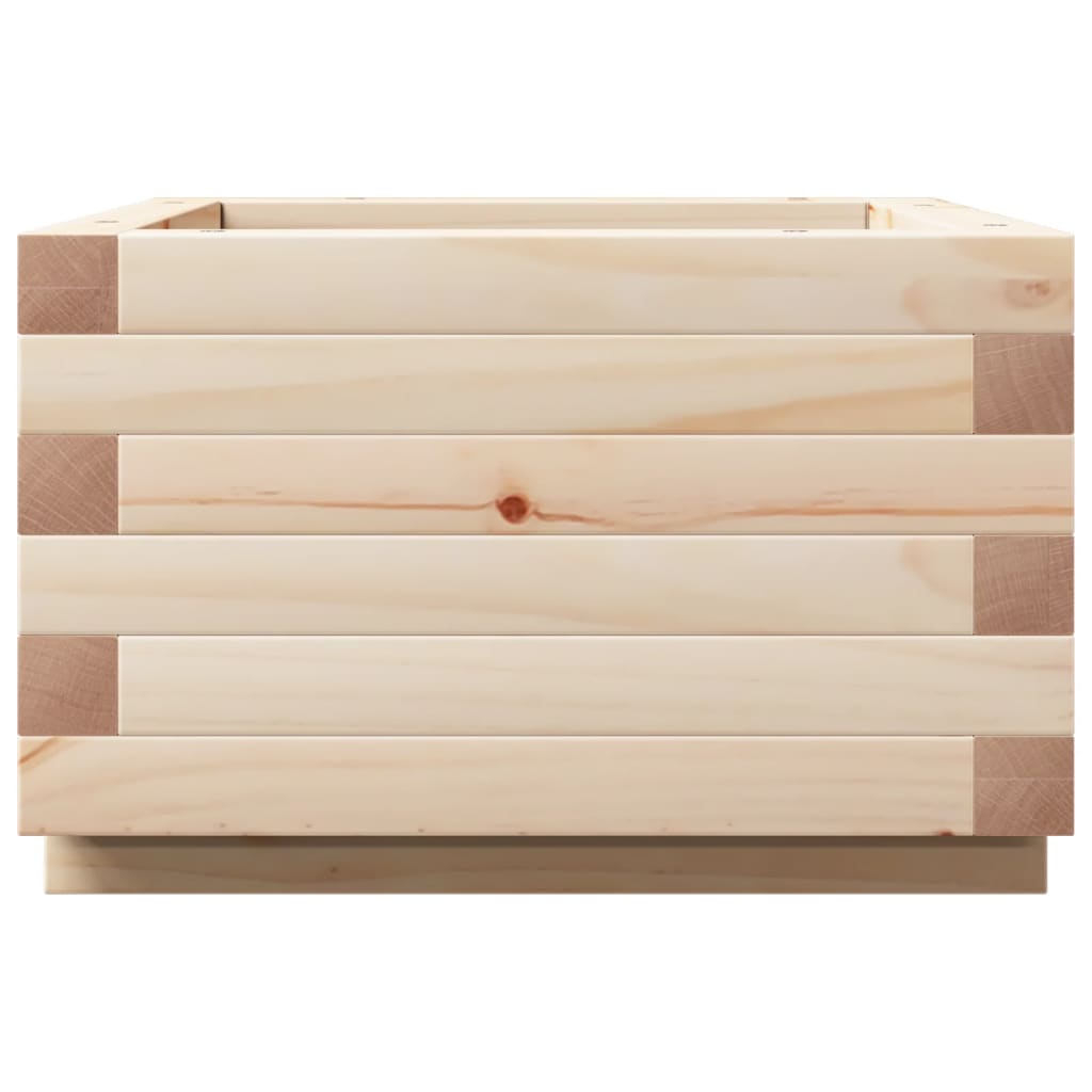 Fioriera da Giardino 40x40x26,5 cm in Legno Massello di Pino