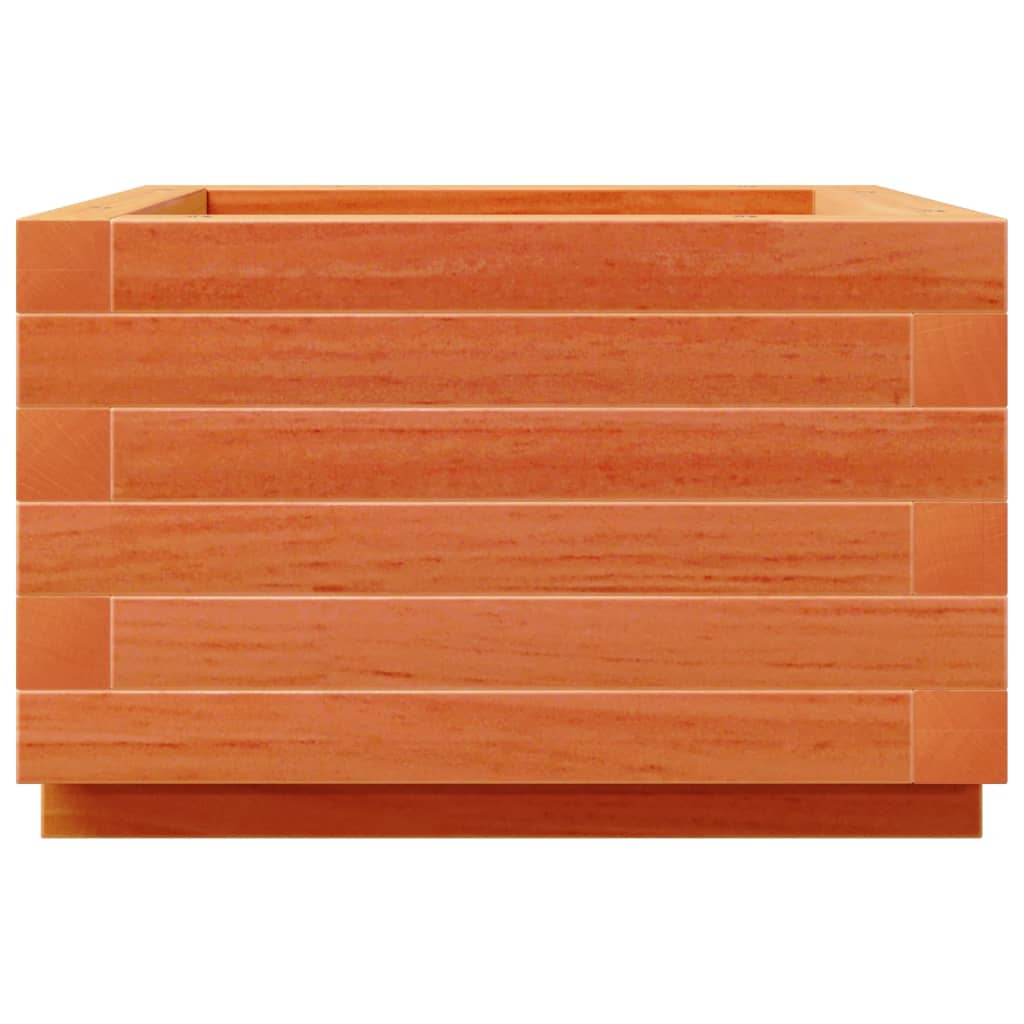 Fioriera Giardino Marrone Cera 40x40x26,5cm Legno Massello Pino