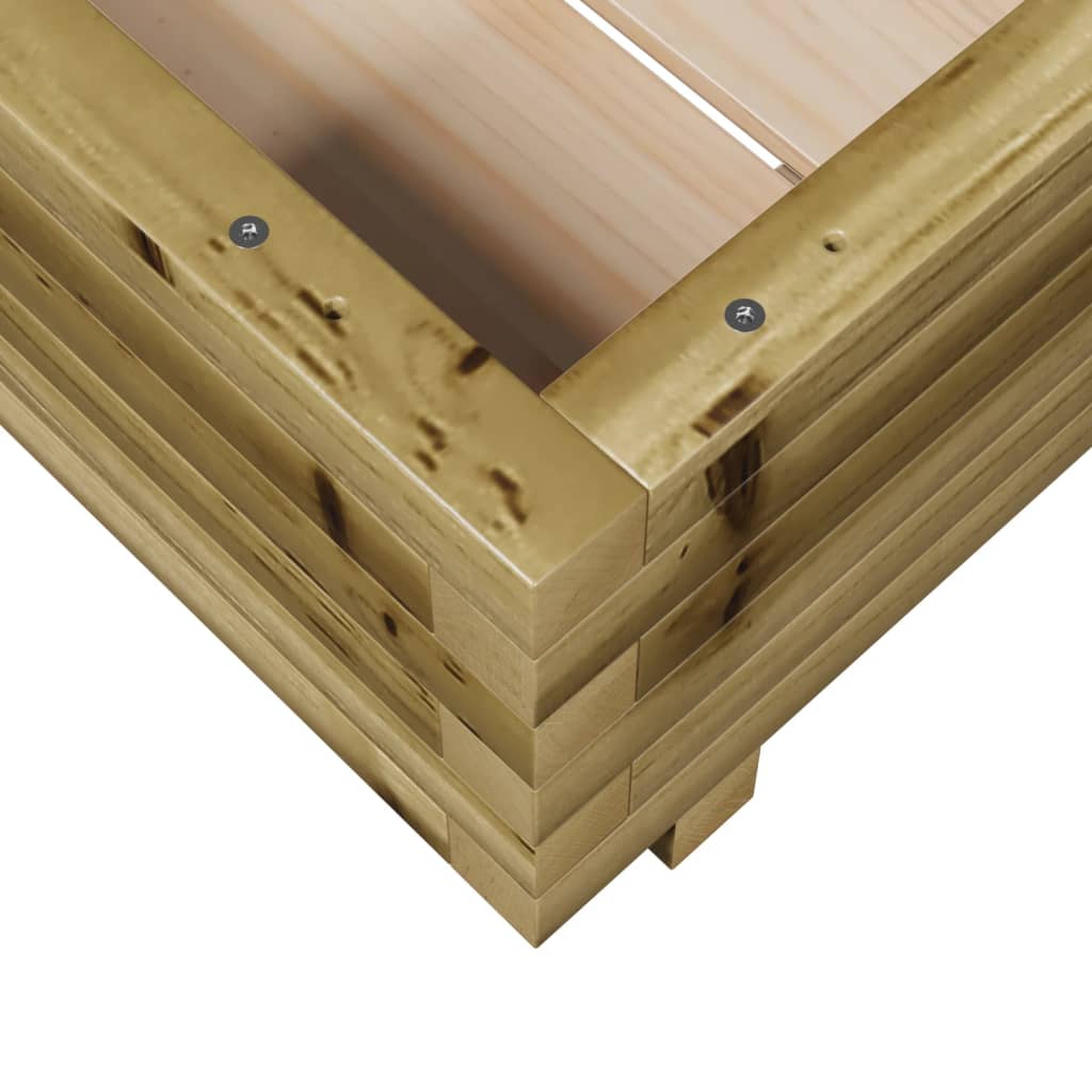 Fioriera da Giardino 50x50x26,5 cm in Legno di Pino Impregnato