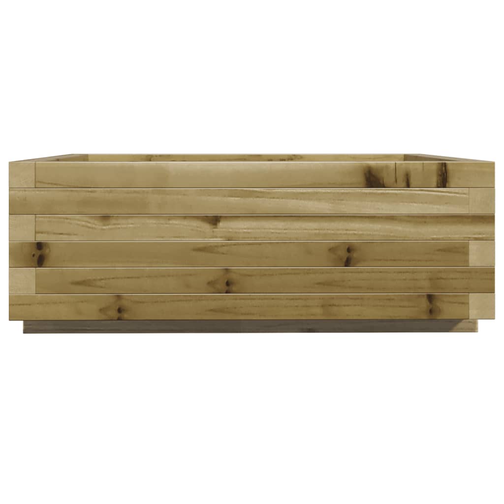Fioriera da Giardino 70x70x26,5 cm in Legno di Pino Impregnato