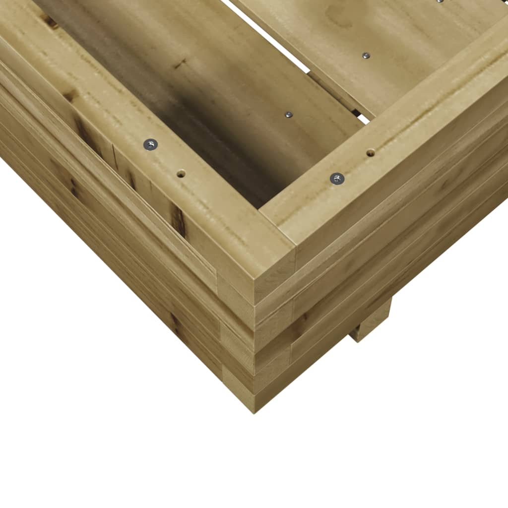 Fioriera da Giardino 70x70x26,5 cm in Legno di Pino Impregnato