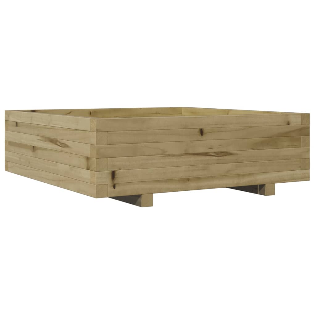 Fioriera da Giardino 80x80x26,5 cm in Legno di Pino Impregnato