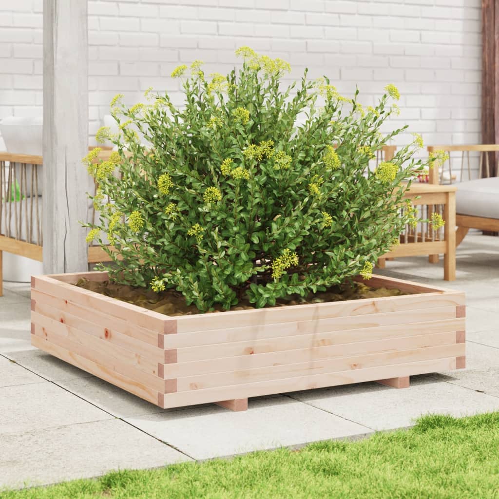 Fioriera da Giardino 100x100x26,5 cm in Legno Massello di Pino