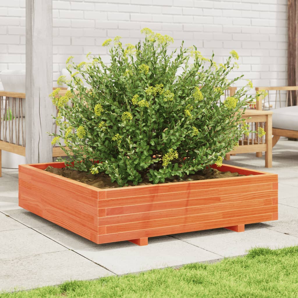 Fioriera Giardino 100x100x26,5cm Legno Massello Pino