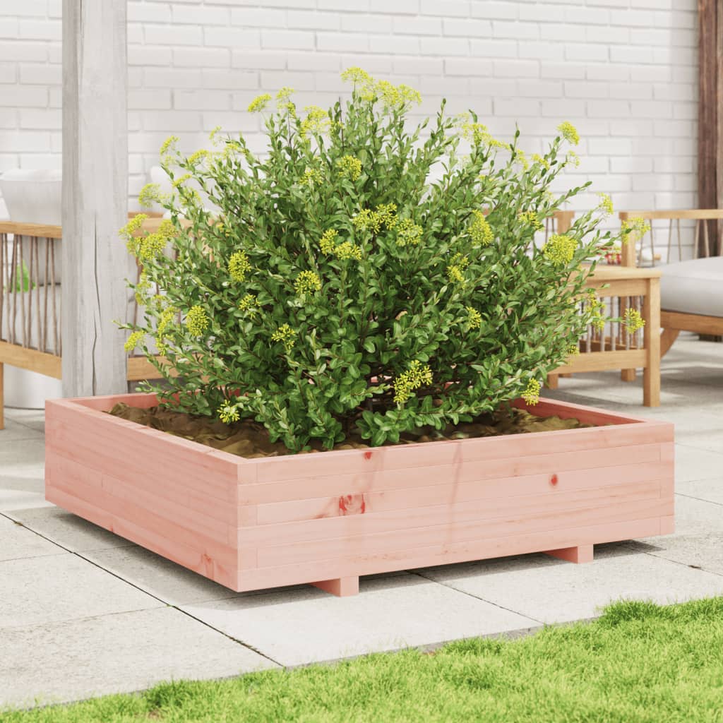 Fioriera da Giardino 100x100x26,5 cm Legno Massello di Douglas
