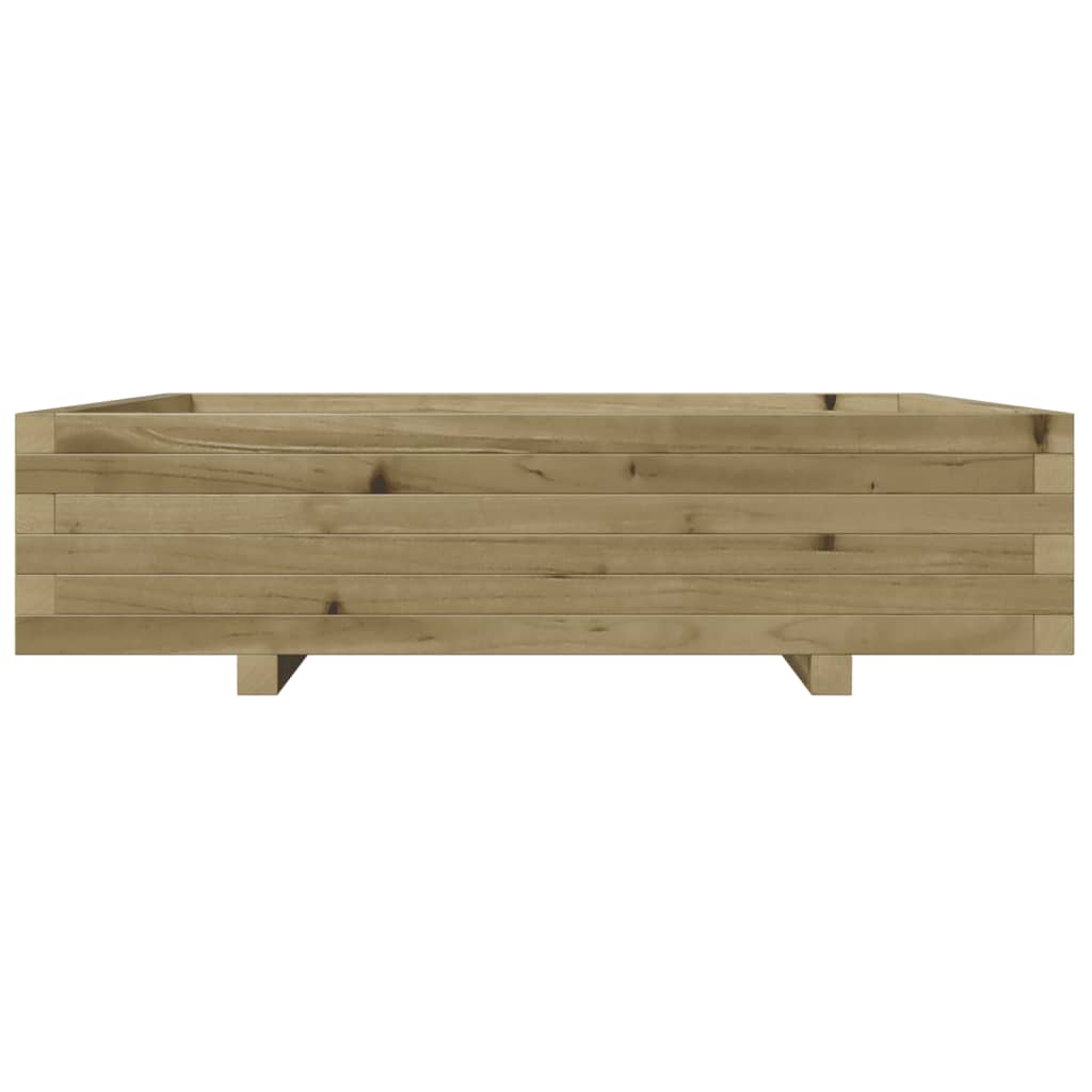 Fioriera da Giardino 100x100x26,5 cm Legno di Pino Impregnato