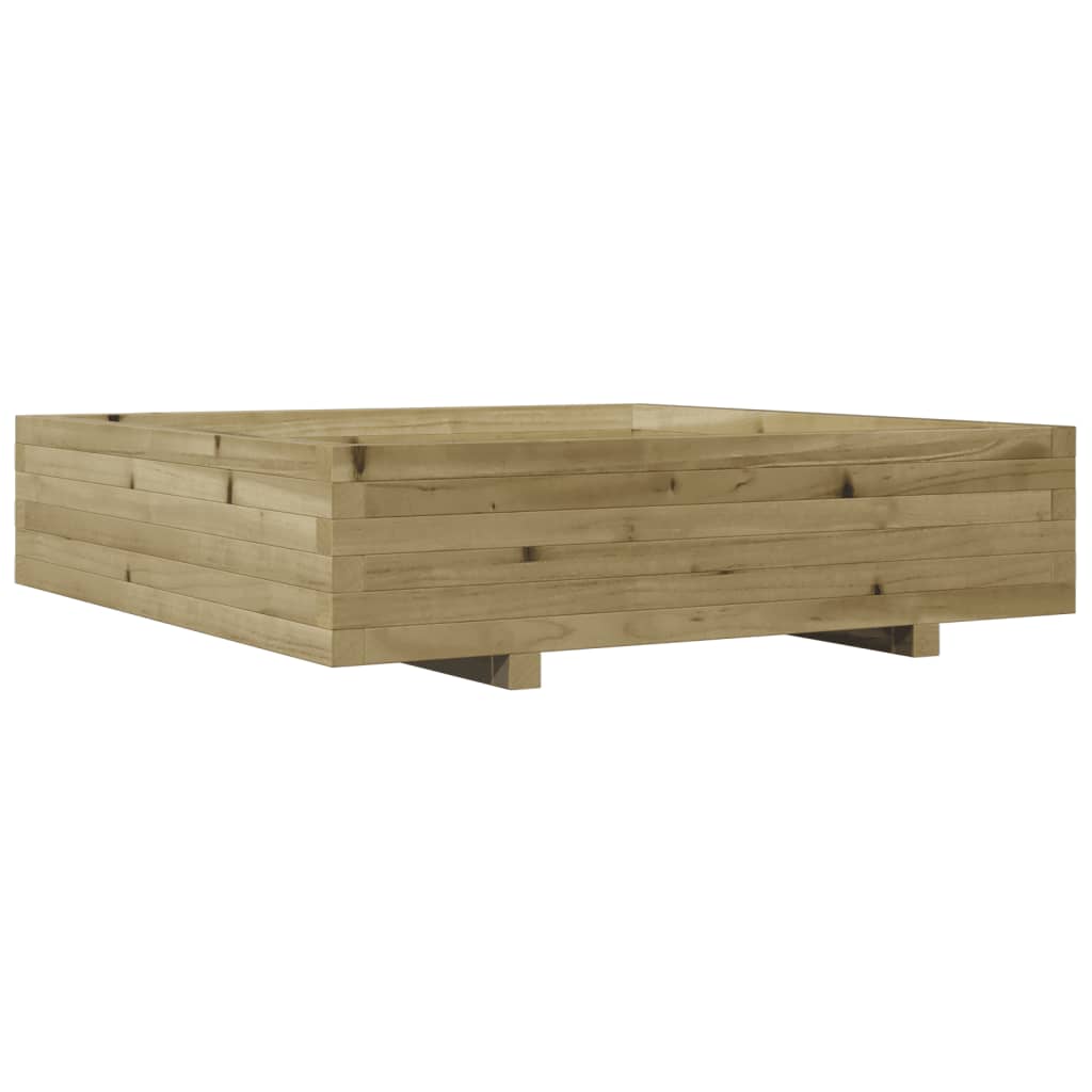 Fioriera da Giardino 100x100x26,5 cm Legno di Pino Impregnato