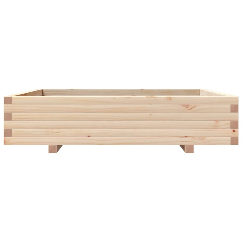 Fioriera da Giardino 110x110x26,5 cm in Legno Massello di Pino