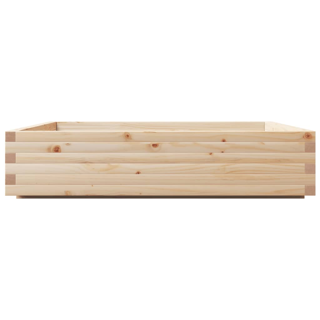 Fioriera da Giardino 110x110x26,5 cm in Legno Massello di Pino
