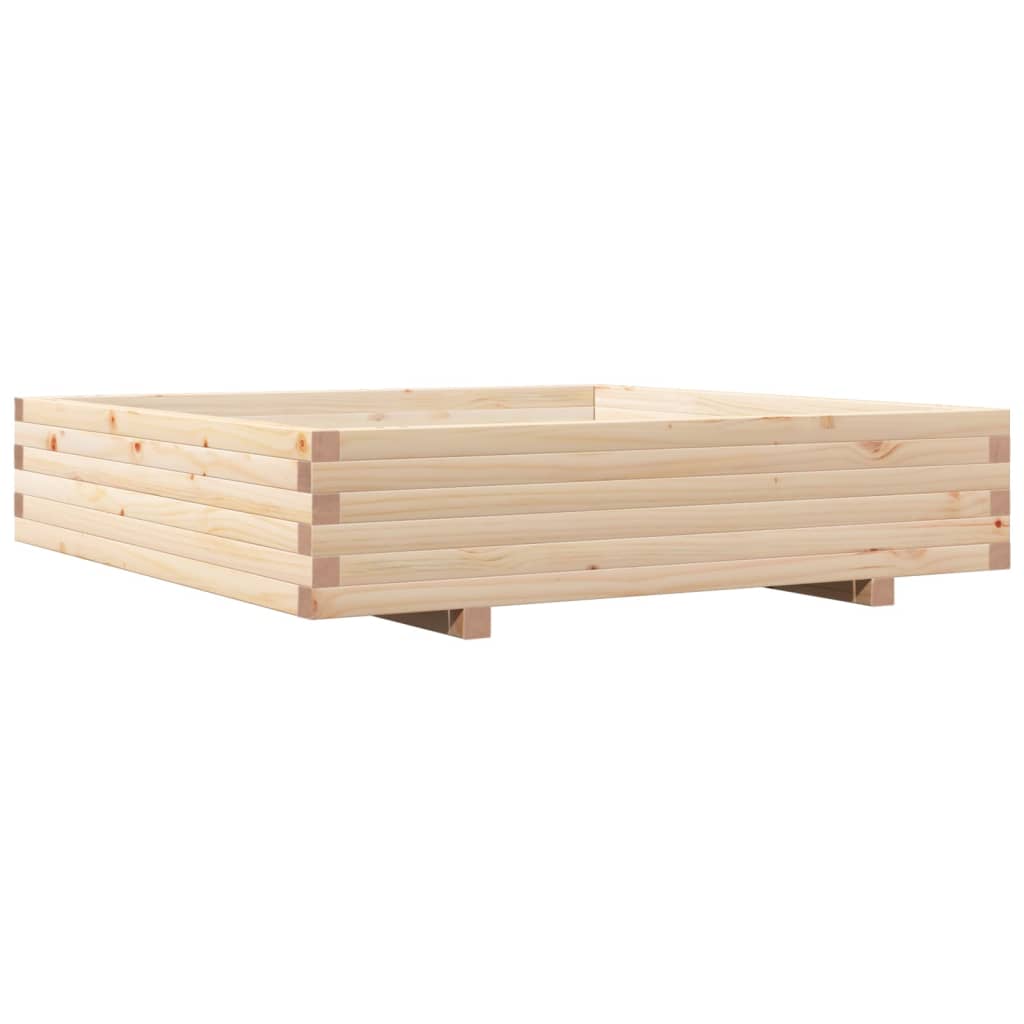 Fioriera da Giardino 110x110x26,5 cm in Legno Massello di Pino