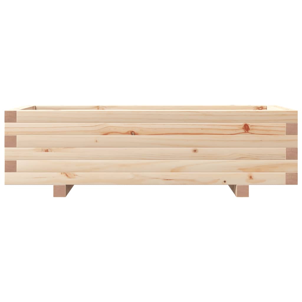 Fioriera da Giardino 90x40x26,5 cm in Legno Massello di Pino