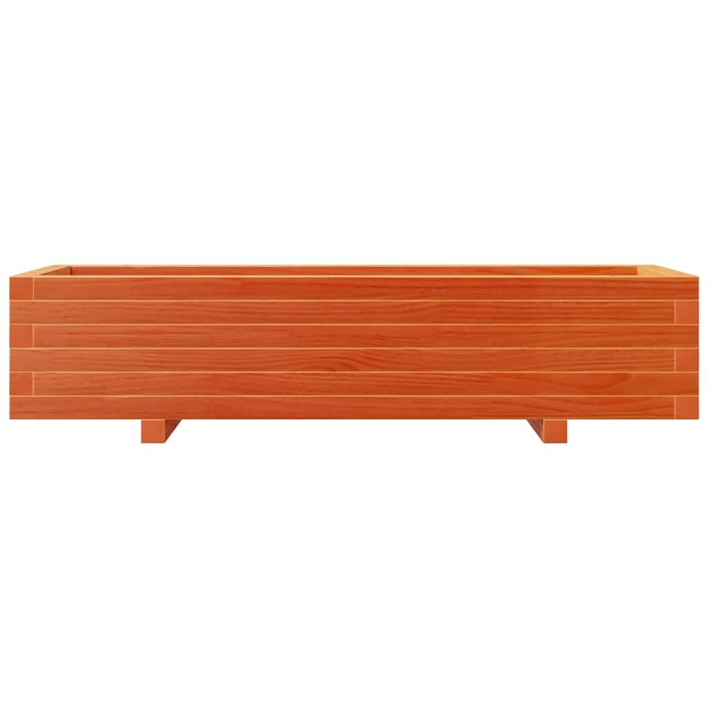 Fioriera Giardino Marrone Cera 110x40x26,5 cm in Legno di Pino