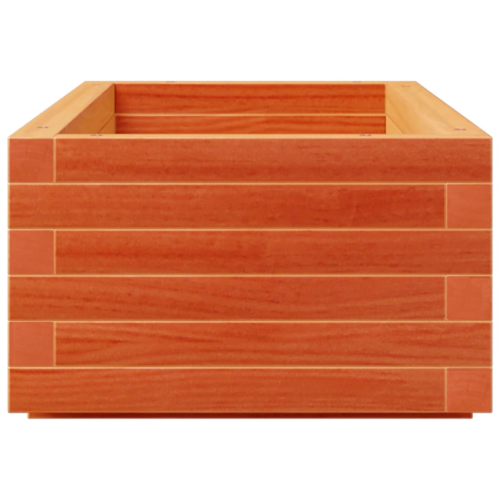 Fioriera Giardino Marrone Cera 110x40x26,5 cm in Legno di Pino