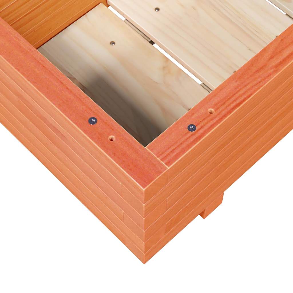 Fioriera Giardino Marrone Cera 110x40x26,5 cm in Legno di Pino