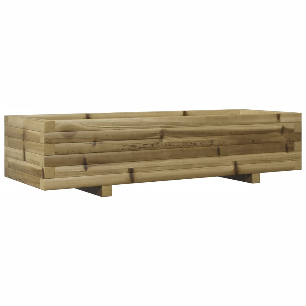 Fioriera da Giardino 110x40x26,5 cm in Legno di Pino Impregnato