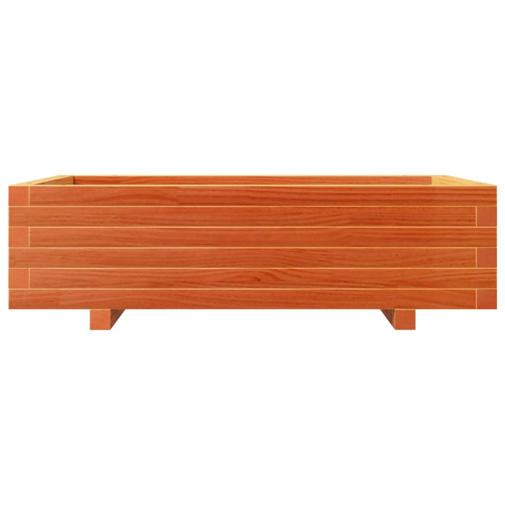 Fioriera Giardino Marrone Cera 90x60x26,5cm Legno Massello Pino
