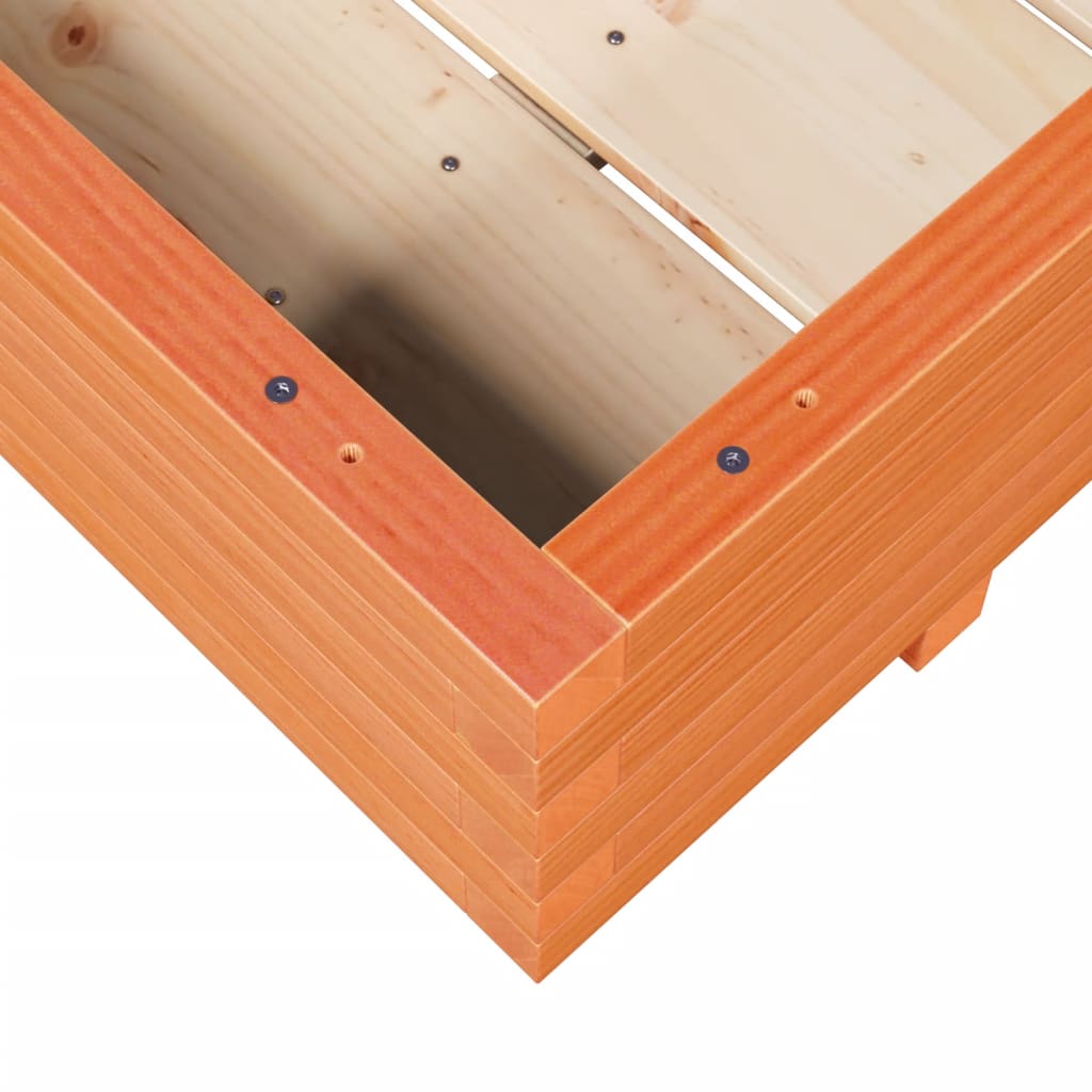 Fioriera Giardino Marrone Cera 90x60x26,5cm Legno Massello Pino