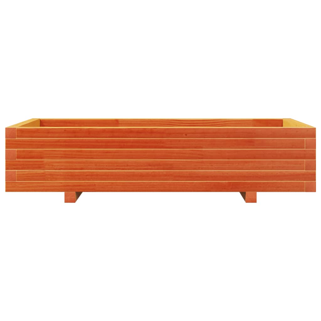 Fioriera Giardino Marrone Cera 110x60x26,5 cm Legno di Pino