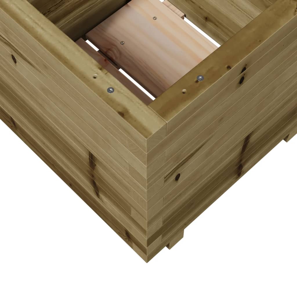 Fioriera da giardino 50x50 cm in legno di pino impregnato