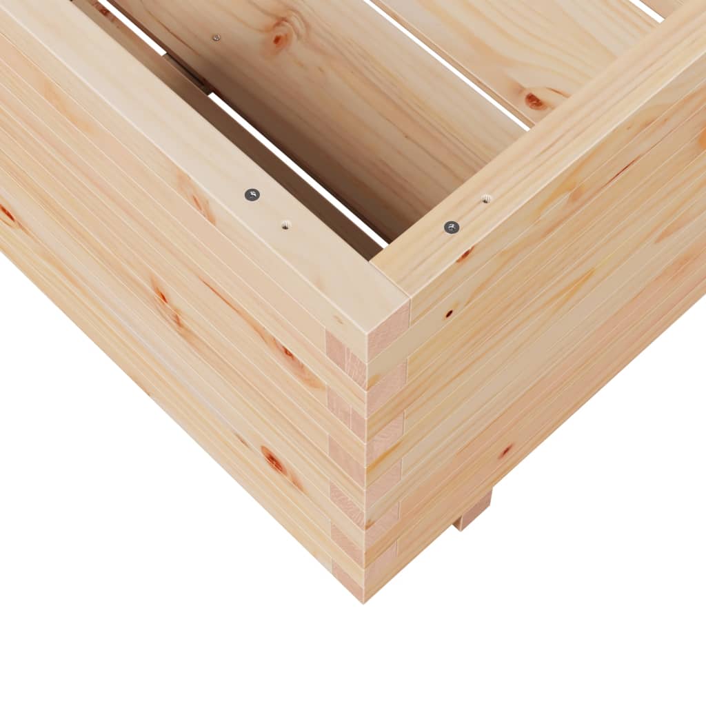 Fioriera da Giardino 70x70x49,5 cm in Legno Massello di Pino