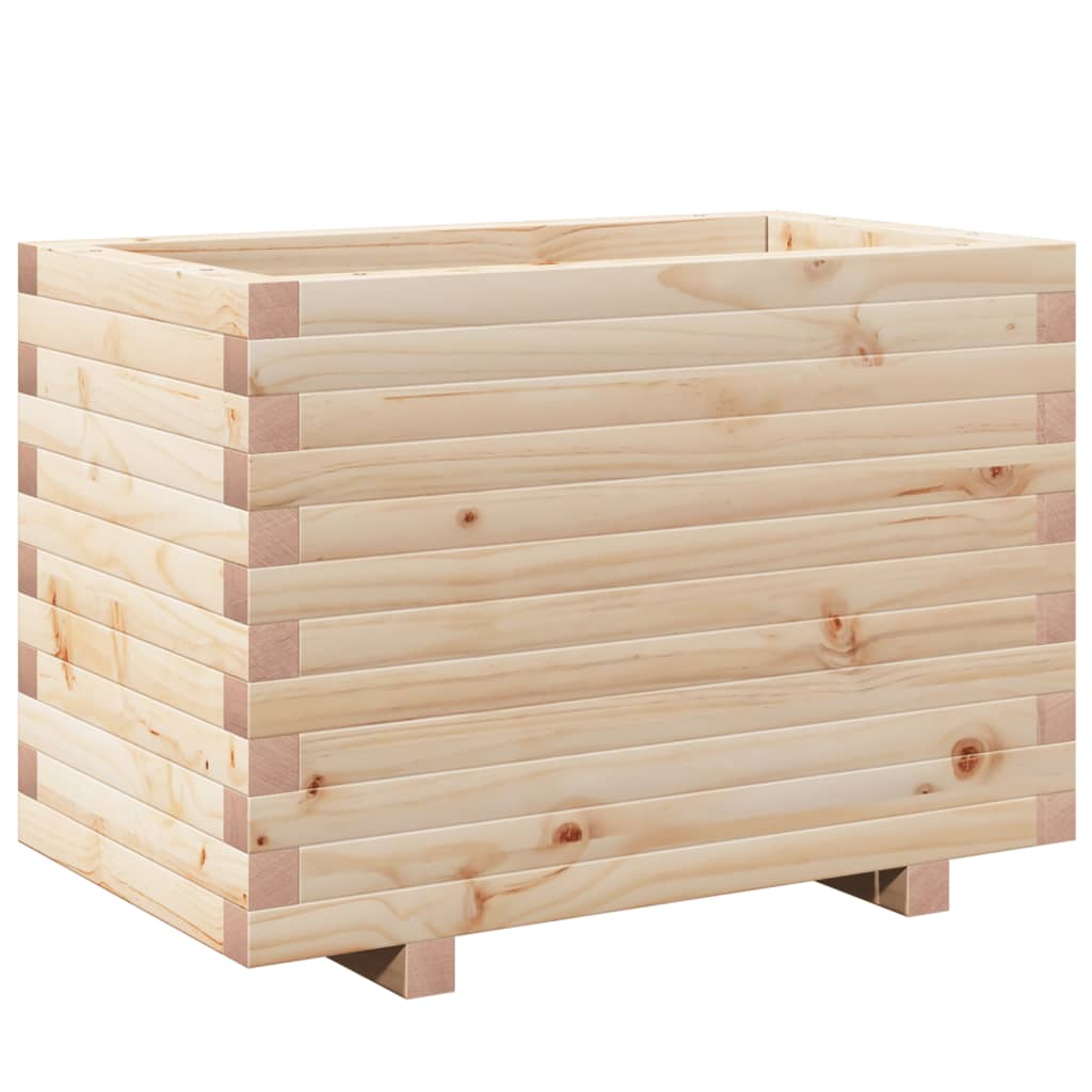 Fioriera da Giardino 70x40x49,5 cm in Legno Massello di Pino