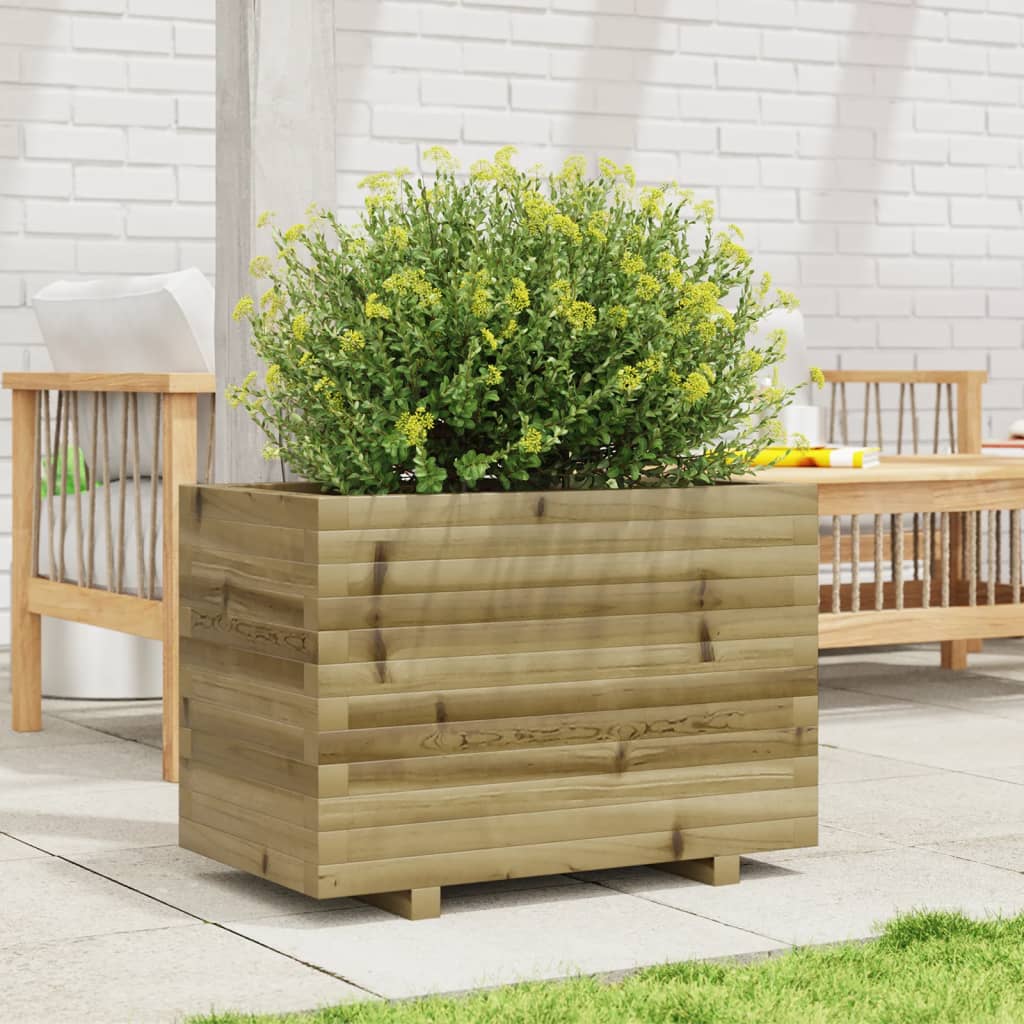 Fioriera da Giardino 70x40x49,5 cm in Legno di Pino Impregnato