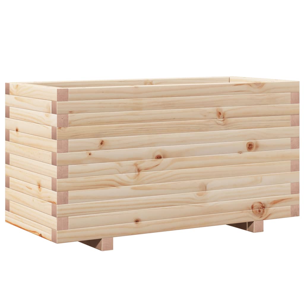 Fioriera da Giardino 90x40x49,5 cm in Legno Massello di Pino