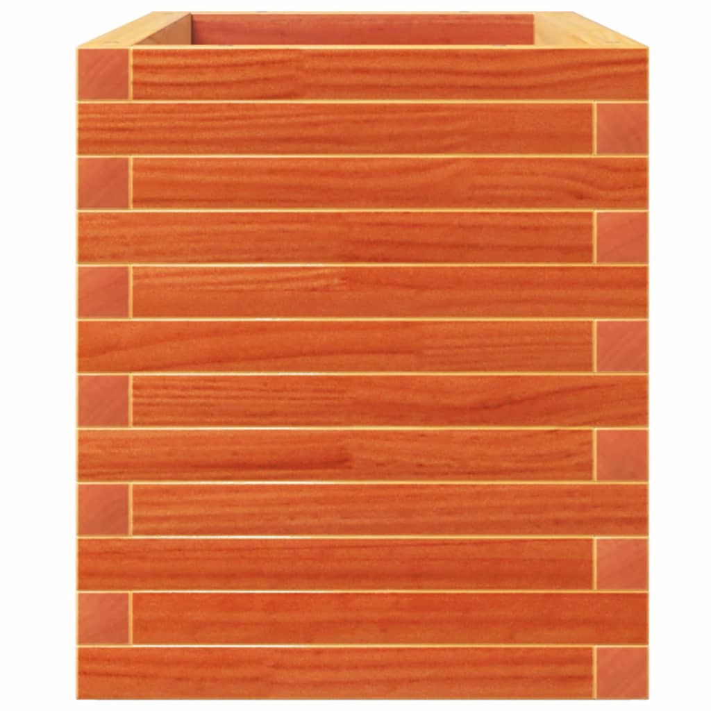 Fioriera Giardino Marrone Cera 110x40x49,5 Legno Massello Pino