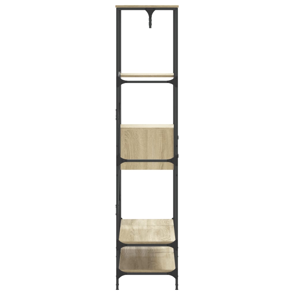 Appendiabiti con Scaffali Rovere Sonoma in Legno Multistrato