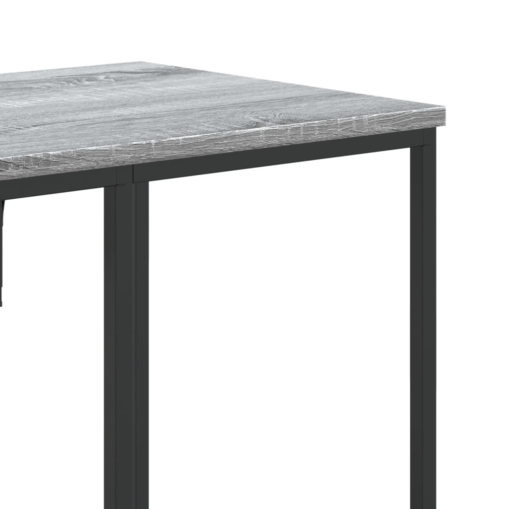 Appendiabiti con Scaffali Grigio Sonoma in Legno Multistrato