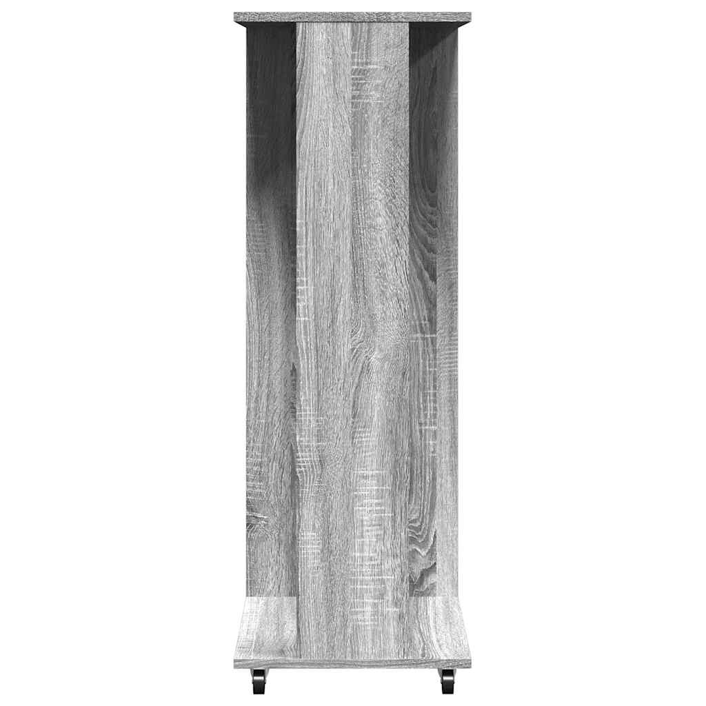 Armadio con Ruote Grigio Sonoma 102x38x110 cm Legno Multistrato