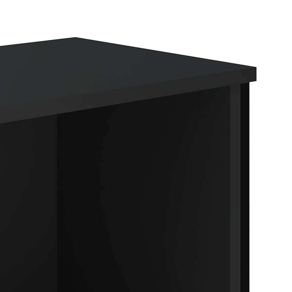 Scarpiera Nera 90x38x45,5 cm in Truciolato