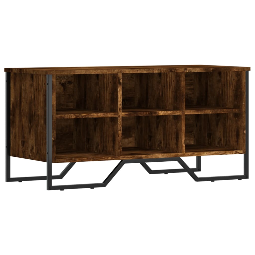 Scarpiera Rovere Fumo 90x38x45,5 cm in Truciolato